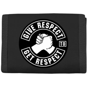 Geldbörse mit Aufnäher Biker MC Code Motorrad Spruch Respect honour Freundschaft - Bild 1 von 3