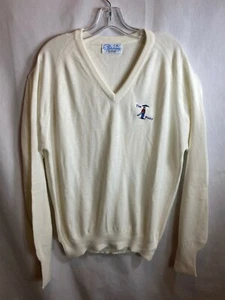 Pickering Active Sportswear weißer Langarm-Pullover mit V-Ausschnitt "The Pinky" Gr. XL - Bild 1 von 5