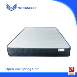 Black Hybrid Memory Foam Rolled Mattress | 3ft 4ft 4ft6 Double 5ft King 6ft Bed - Picture 1 of 7