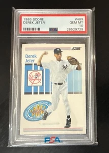 Derek Jeter RC 1993 Score #489 PSA 10 HOF New York Yankees - Picture 1 of 2