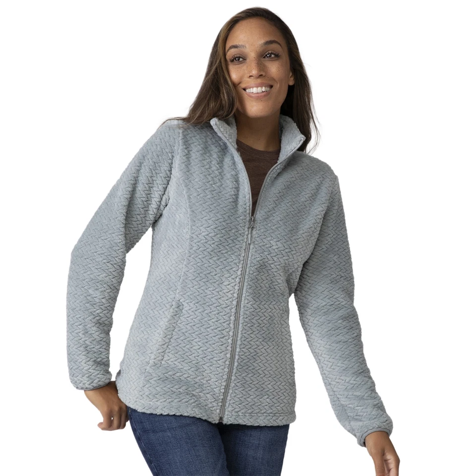 Chaqueta para mujer Free Country trenzada con cable Butter Pile® Foto 1 de 1