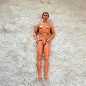 Vintage 1968 Mattel Ken Doll Brown Hair Blue Eyes Malaysia - Picture 1 of 4