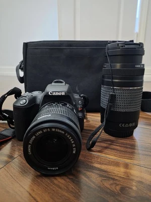 Cámara digital Canon EOS Rebel SL2 con lente EFS 18-55 mm bolsa cargador de batería Foto 1 de 3