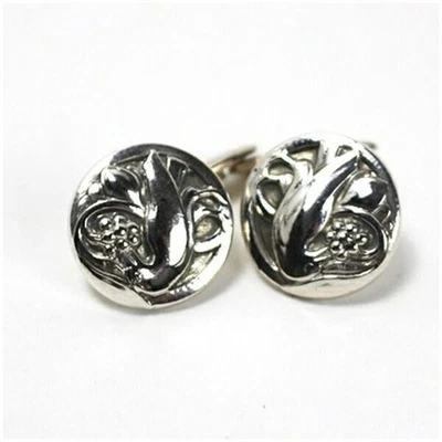 Запонки из чистого серебра GEORG JENSEN NO43 925S Дания бывшие в употреблении - Изображение 1 из 4