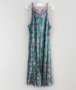 Natural Life Floral Boho Maxi Dress Women’s M Halter Backless Summer Festival - Picture 1 of 9