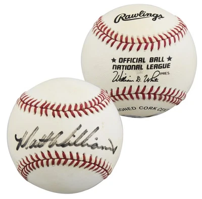 Bas de béisbol Giants Matt Williams auténtico firmado William White ONL #BU6410 Foto 1 de 4