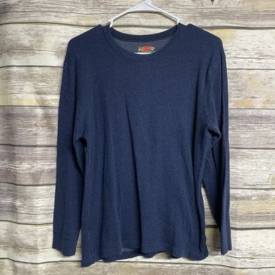 Рубашка Terramar базовый слой мужская большая экипаж мериносовая шерстяная смесь с длинным рукавом теплая - Изображение 1 из 4