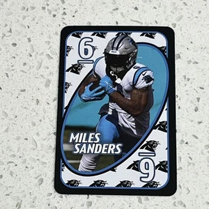 2024 Uno Fandom NFL Carolina Panthers White #6 Miles Sanders - Picture 1 of 2