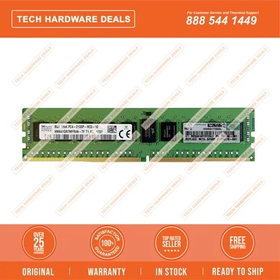 752368-081    HP 8GB (1x8GB) Single Rank x4 DDR4-2133 CAS-15-15-15 Registered Me - Image 1 of 2