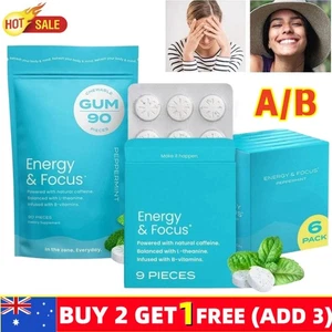 NeuroGum Energy Mints Sin Azúcar con L-teanina Vitamina B Natural - Imagen 1 de 15