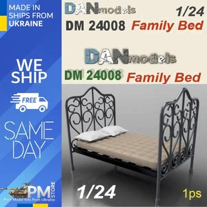 Dan Models 24008 1/24 Family bed. 58*88 mm Material - 3D resin - Picture 1 of 2