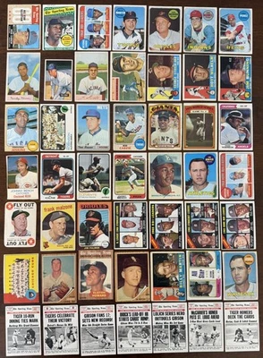 (49) 1950-1960-1970-е БЕЙСБОЛЬНЫЕ КАРТОЧКИ HOF/STAR MAYS, CLEMENTE НИЗКОКАЧЕСТВЕННЫЕ ЧИТАЙТЕ - Изображение 1 из 4