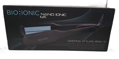 Used - BIO IONIC Onepass Styling Iron 1.5 Inch, Nano Ionic MX - Image 1 of 4