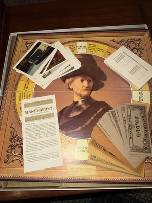 Masterpiece The Art Auction Board Game Parker Brothers VTG 1970 RARE Complete - Image 1 of 4