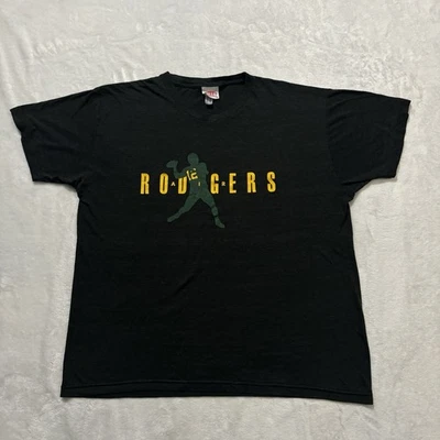 Camiseta De Colección Aaron Rodgers Inspirada en Air Jordan Logo Camiseta Steelers Y2K Para Hombres XL Foto 1 de 4