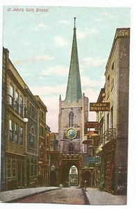 Bristol, St Johns Gate Vintage Postcard - Picture 1 of 2
