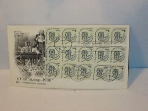 US Stamps FDC #1811 1c Inkwell Coil Three Strips of 5 1980 Artcraft Cover - Picture 1 of 1