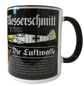 MESSERSCHMITT Bf 109 WW2 GERMAN LUFTWAFFE FIGHTER AIRCRAFT MUG - Picture 1 of 2