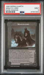 Wraith-Lord Dark Minions Middle Earth CCG MECCG Limited PSA 9 Mint POP 1 - Picture 1 of 2
