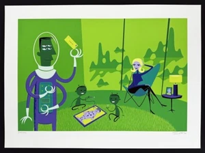 Effects Of Radiation SHAG PRINT Silkscreen Serigraph Unframed Signed 2002 Mint! - Picture 1 of 3