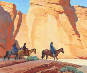 Navaho Riders in Canyon de Maynard Dixon  - Imagen 1 de 1