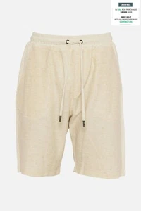 750$ ISAIA NAPOLI Ivory Drawstring Short Pant Cotton / Linen / Hemp Size XL - Picture 1 of 4