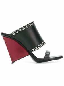 ALAIN TONDOWSKI  sandals w/ purple mirrored cone heel sz US 6.5/ IT 37 1/2 $1230