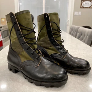 US Vietnam Era Jungle Boots Combat Size 5XW Dated 1971 Spike Protect Genesco Mfg - Picture 1 of 18