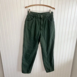Vintage 1980s LEE Green High Waisted Jeans Womens 28” - Picture 1 of 5