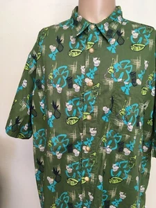 Utility Camp Hawaiihemd grün Tiki Bar Cocktail Gitarre Mai Tai XL Aloha  - Bild 1 von 12