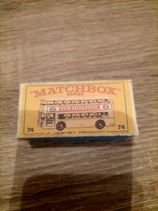 Matchbox Regular Wheels No74 Daimler Bus  - Replica / Copy Box only - Picture 1 of 3