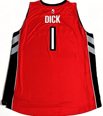 RETRO-NWT-2XL GRADEY DICK TORONTO RAPTORS RED/HOME SWINGMAN ADIDAS NBA JERSEY - Image 1 of 4