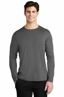 Sport-Tek Mens Long Sleeve Performance Dri-Fit UV Protection T-Shirt ST420LS - Image 1 of 3