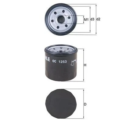 Oil Filter For Suzuki APV GD 1.5 Mahle - Image 1 of 4