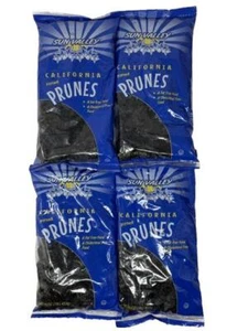 Sun Valley California Pitted Prunes - Fat Free - 1 Pound Bag (4 Pack) 11/25 - Picture 1 of 2