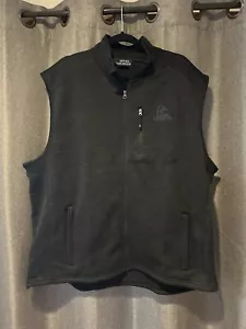 Ducks Unlimited Vest Mens XXL Black Full Zip Hunting Fishing Camp Knit Warm - Picture 1 of 4