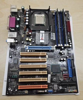 AOPEN AX4SPE Retro RARE Motherboard with P4 2.8GHz/512Mb RAM / No I/O Shield - Image 1 of 4