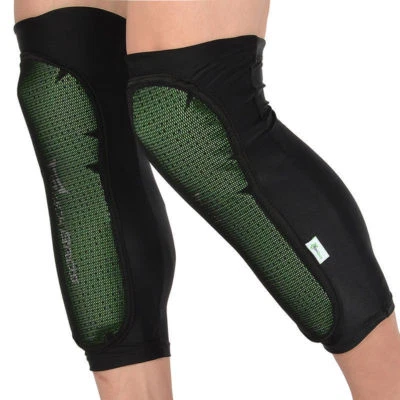 ROCKBROS Cycling Knee Pad Shin Pad Calf Guard Protector Leg Sleeve Black Green - Image 1 of 4
