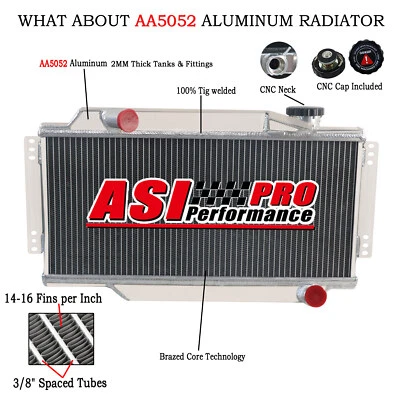 2 Row ALUMINUM RADIATOR fit 1964-1980 79 TRIUMPH SPITFIRE 1.1L 1.2L 1.5L 1.3L - Image 1 of 4