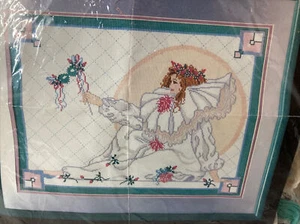 Golden Bee Lady Mime 60280 Counted Cross Stitch Kit Finished Size 18"X14" - Picture 1 of 14