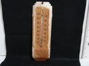 TERMÓMETRO ANTIGUO PUBLICIDAD THOMPSON PLOMERÍA Y CALEFACCIÓN CO, WICHITA, KS  - Imagen 1 de 8