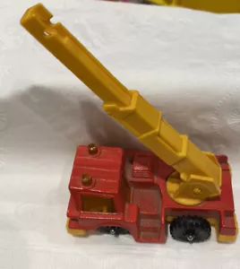 VINTAGE CORGI JUNIORS: RED MOBILE TRUCK w/YELLOW CRANE (PPc2) - Picture 1 of 7