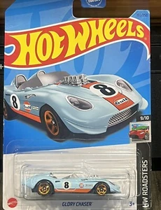 Hot Wheels GLORY CHASER Blue HW Roadsters 9/10 Diecast 1:64 Scale New - Picture 1 of 3