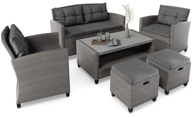 di volio Polyrattan Lounge Gartenmöbel-Set FIRENZE - Lounge Set - Bild 1 von 4