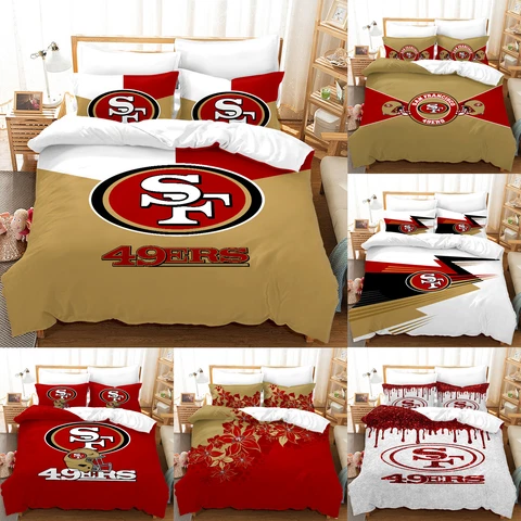 San Francisco 49ers Bedding Sets Cotton Blend Duvet Cover Pillowcase Quilt Cover Cover
