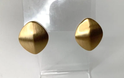 Premier Designs GOLDEN LADY Dome Pierced/Clip On Earrings New 912 - Image 1 of 3