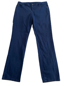 Style & Co Pants Women 10 (31x29.5) Blue Straight Leg Lightweight Stretch EUC - Picture 1 of 9