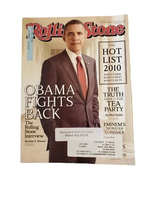 2010, October 14th Rolling Stone Magazine Issue 1115 "Obama Fights Back"  - Image 1 of 4