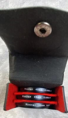 VIVITAR 49mm Close Up Lens Set with No.1, No.2 +No.4 -w/Original Case Excellent+ - Image 1 of 4