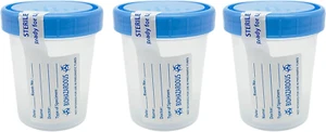Sterile Specimen Cups with Lids: 4Oz Transparent Urine Collection Cup with Leak- - Picture 1 of 12